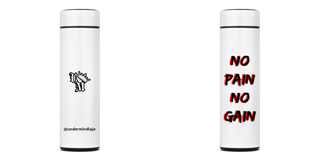 Garrafa Térmica Under Mind: No Pain No Gain