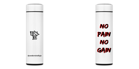Garrafa Térmica Under Mind: No Pain No Gain