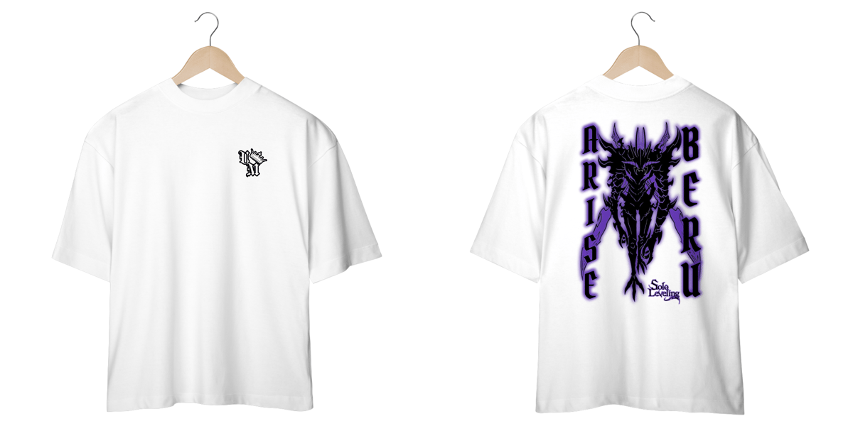 Nome do produto: Camiseta Oversized: Arise Beru - Solo Leveling