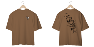 Nome do produto Camiseta Oversized: Too Weird To Live Too Rare To Die