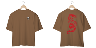 Nome do produto Camiseta Oversized: Dragão Japonês Vermelho