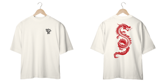 Nome do produto Camiseta Oversized: Dragão Japonês Vermelho