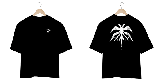 Camiseta Oversized: Anjo Místico