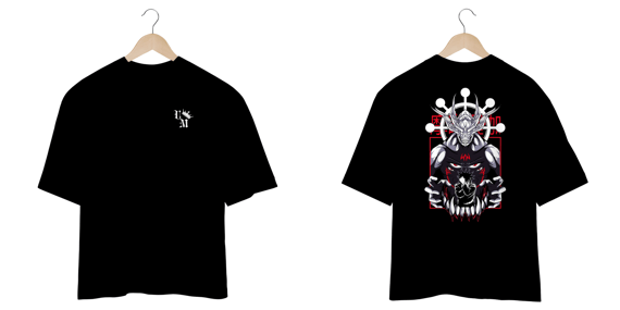 Camiseta Oversized: Megumi Fushiguro - Mahoraga e Sukuna