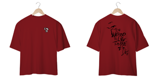 Nome do produto Camiseta Oversized: Too Weird To Live Too Rare To Die