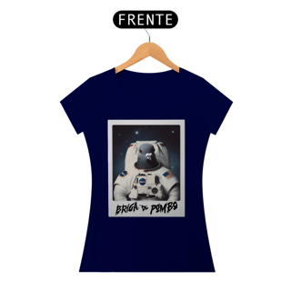 Nome do produto Camiseta Feminina Pombo Astrunauta - Estampa na frente