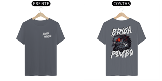 Nome do produto Pombo Sharingan - Frente e Costas Preta 