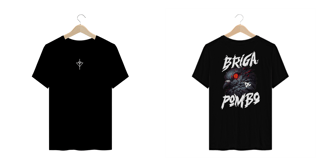 Camiseta Oversized Pombo Pistola - Estampa nas Costas