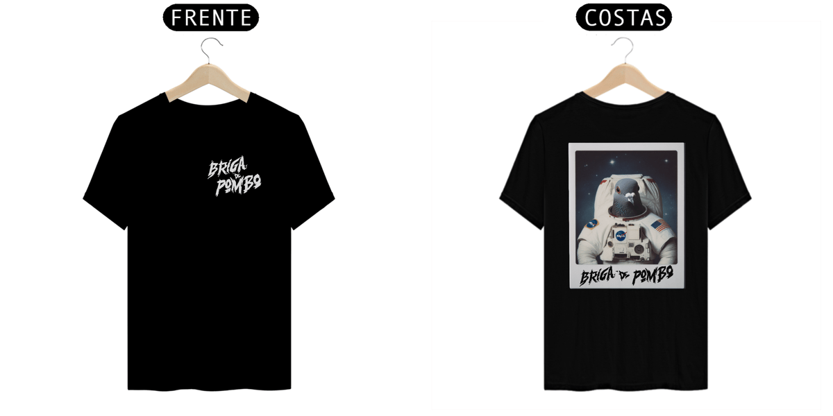 Nome do produto: Pombo Astronauta - Frente e Costas 