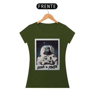 Nome do produto Camiseta Feminina Pombo Astrunauta - Estampa na frente