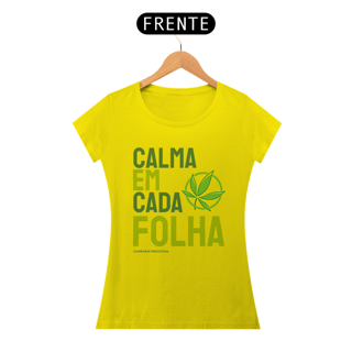 Nome do produto CAMISETA CALMA EM CADA FOLHA
