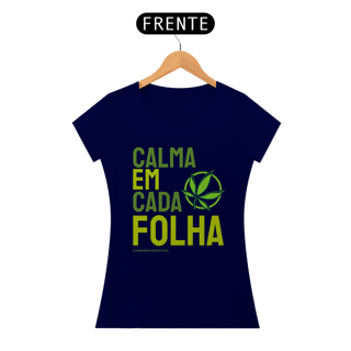 Nome do produto CAMISETA CALMA EM CADA FOLHA