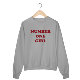 Nome do produto Number One girl Rosé Moletom