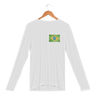Camisa Brasil é Agro Manga Longa Sport Dry UV 