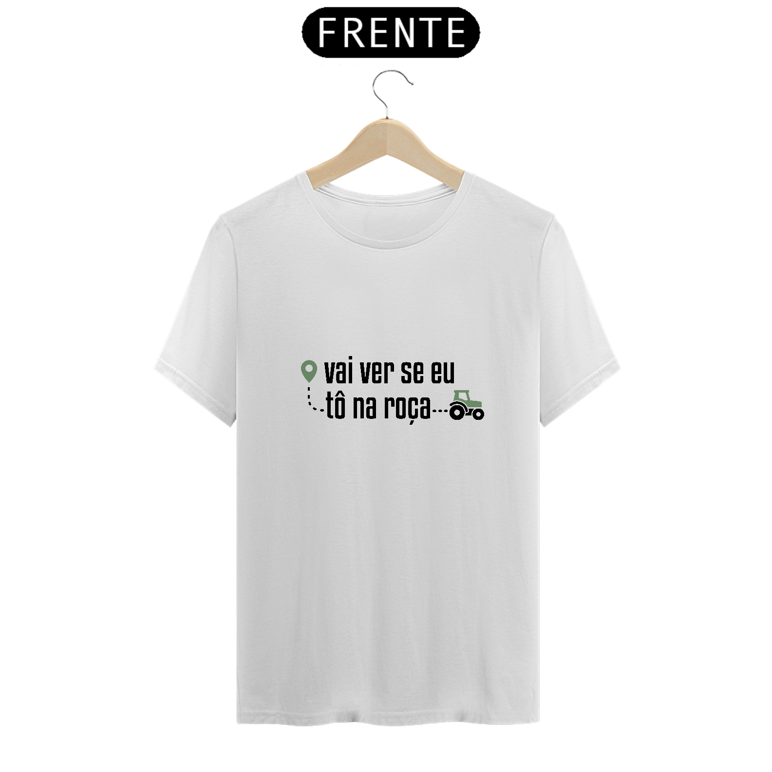 Camiseta Vai ver se eu tô na roça Unissex - Pima - Cores Claras
