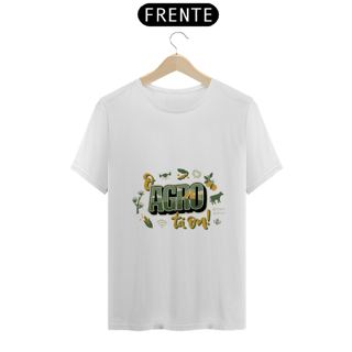 Camiseta O Agro Tá ON Unissex - Pima - Cores Claras