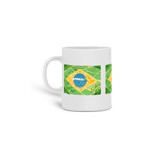 Caneca Brasil é Agro - Modelo 3 Bandeiras