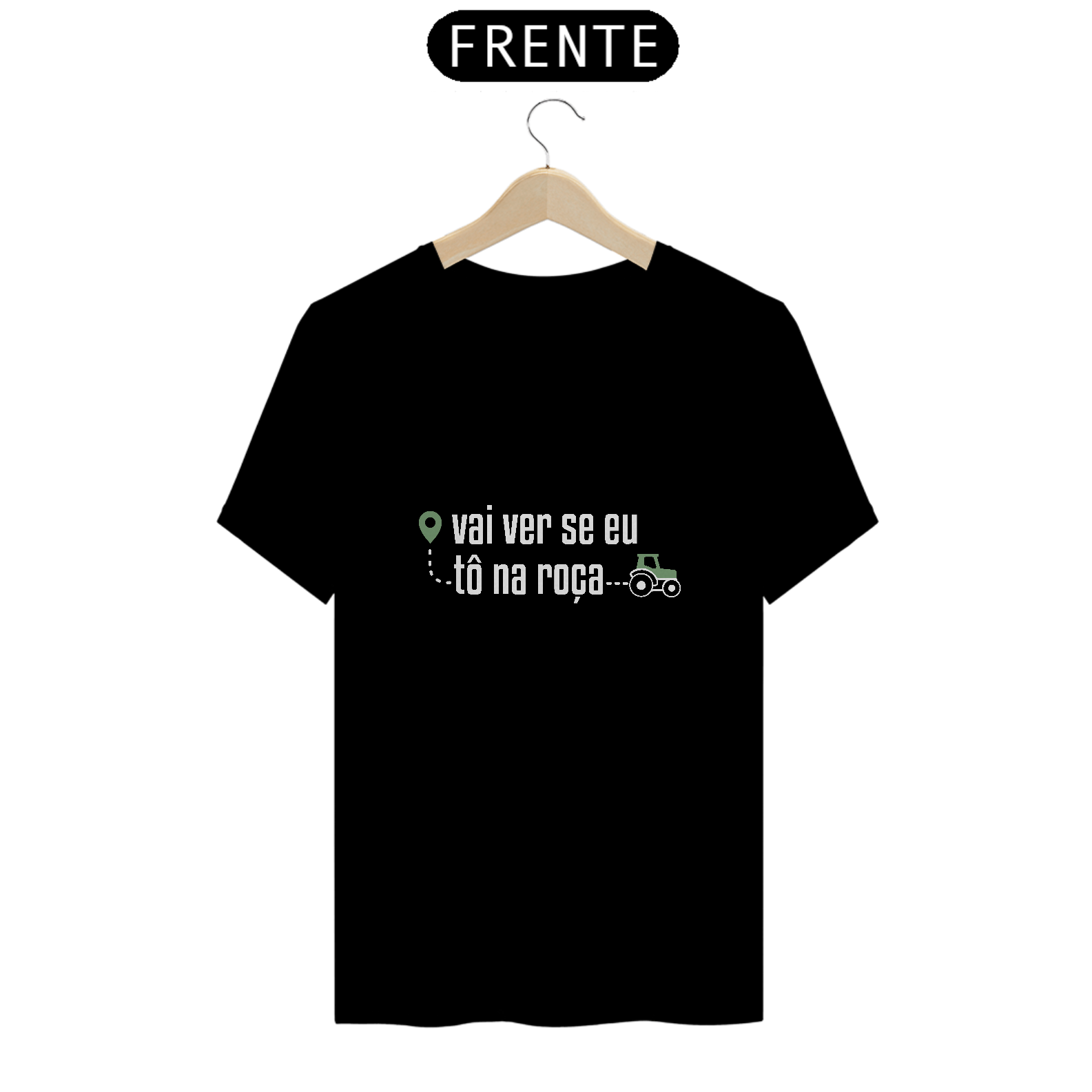 Camiseta Vai ver se eu tô na roça Unissex - Pima - Cores Escuras