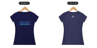 Nome do produto Camiseta Feminina Algodão Canoa Havaiana Silhueta Azul