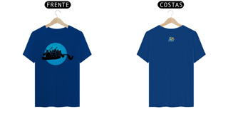 Nome do produto Camiseta Algodão Canoa Havaiana ao luar