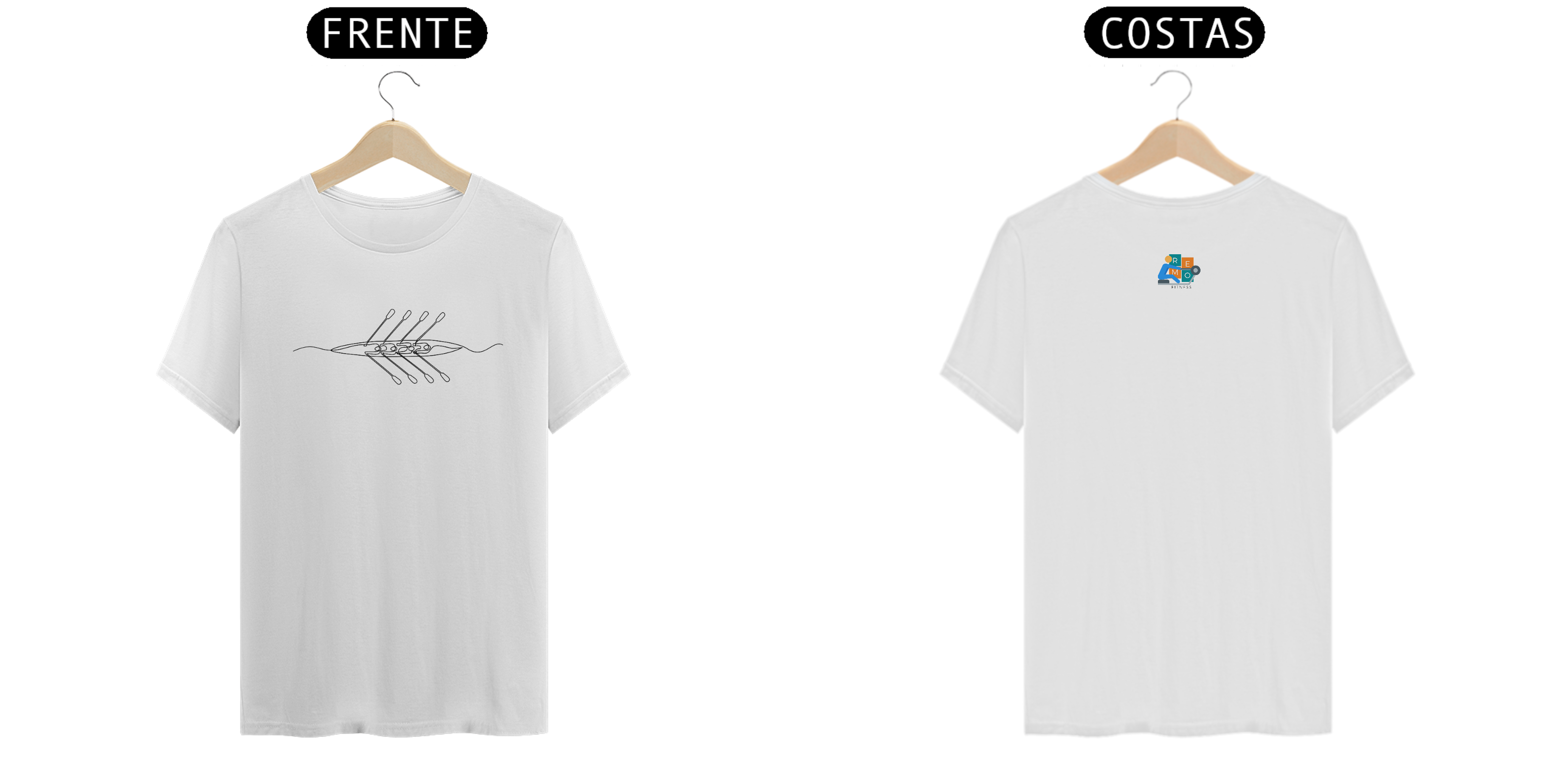 Camiseta Algodão Remo em uma linha