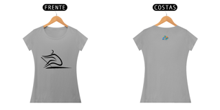 Nome do produto Camiseta feminina algodão linhas