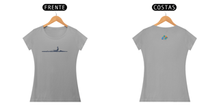 Nome do produto Camiseta feminina algodão skiff