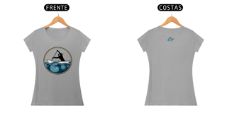 Nome do produto Camiseta Feminina Algodão Canoa no mar