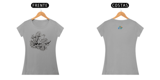 Nome do produto Camiseta Feminina Algodão Mulher na Canoa