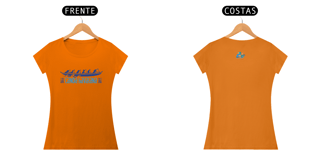 Nome do produto Camiseta Feminina Algodão Canoa Havaiana Silhueta Azul