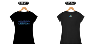 Nome do produto Camiseta Feminina Algodão Canoa Havaiana Silhueta Azul