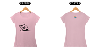 Nome do produto Camiseta feminina algodão linhas