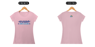 Nome do produto Camiseta Feminina Algodão Canoa Havaiana Silhueta Azul