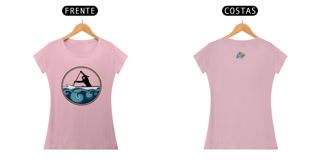 Nome do produto Camiseta Feminina Algodão Canoa no mar