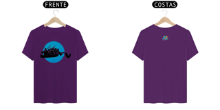 Nome do produto Camiseta Algodão Canoa Havaiana ao luar