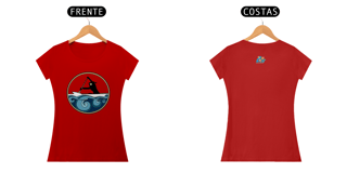 Nome do produto Camiseta Feminina Algodão Canoa no mar