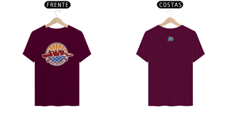 Nome do produto Camiseta Algodão Canoa Havaiana Raios de Sol