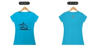 Nome do produto Camiseta feminina algodão linhas