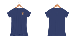 Nome do produto Camiseta Feminina  Baby Long Sport Dry Fit UV - Gato de Schrodinger Minimalista