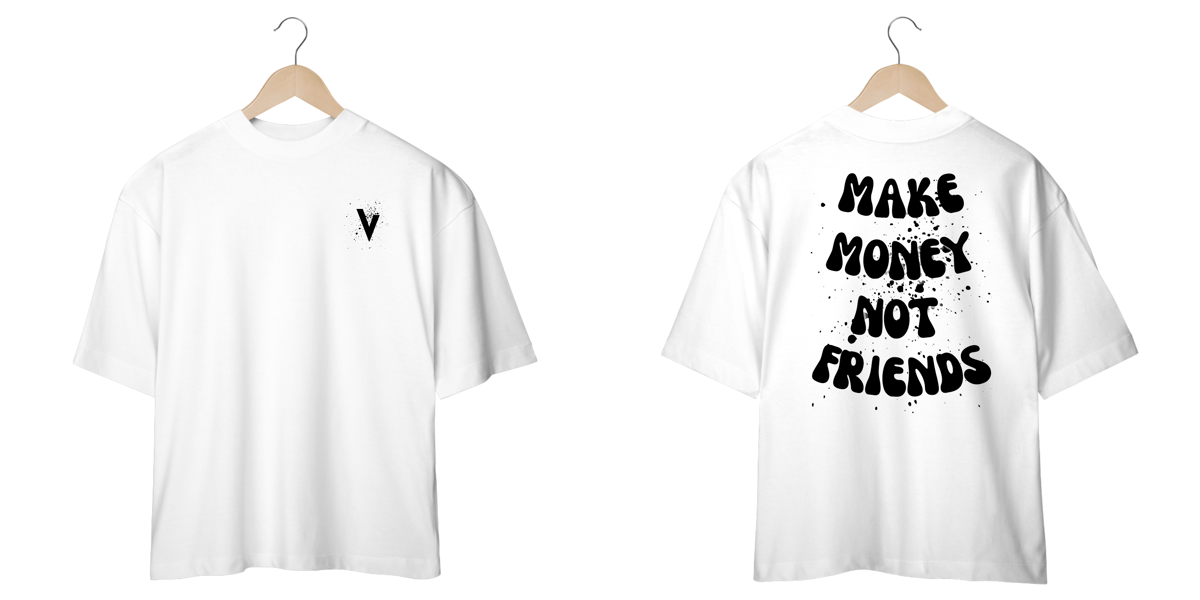 Nome do produto: StreetWear Collection OverSize - Make Money White