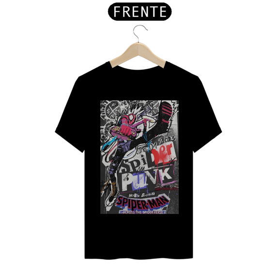 Camisa aranha punk aranhaverso 