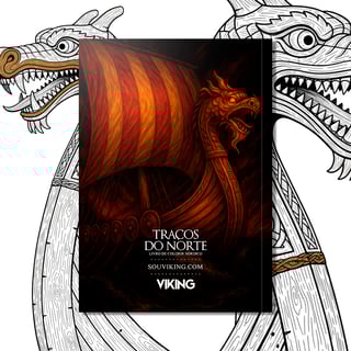 Nome do produto Traços do Norte - Livro de Colorir Nórdico