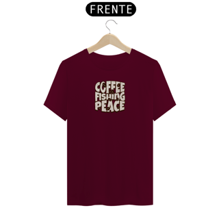 Nome do produto Camiseta premium ''COFFEE FISHING PEACE''