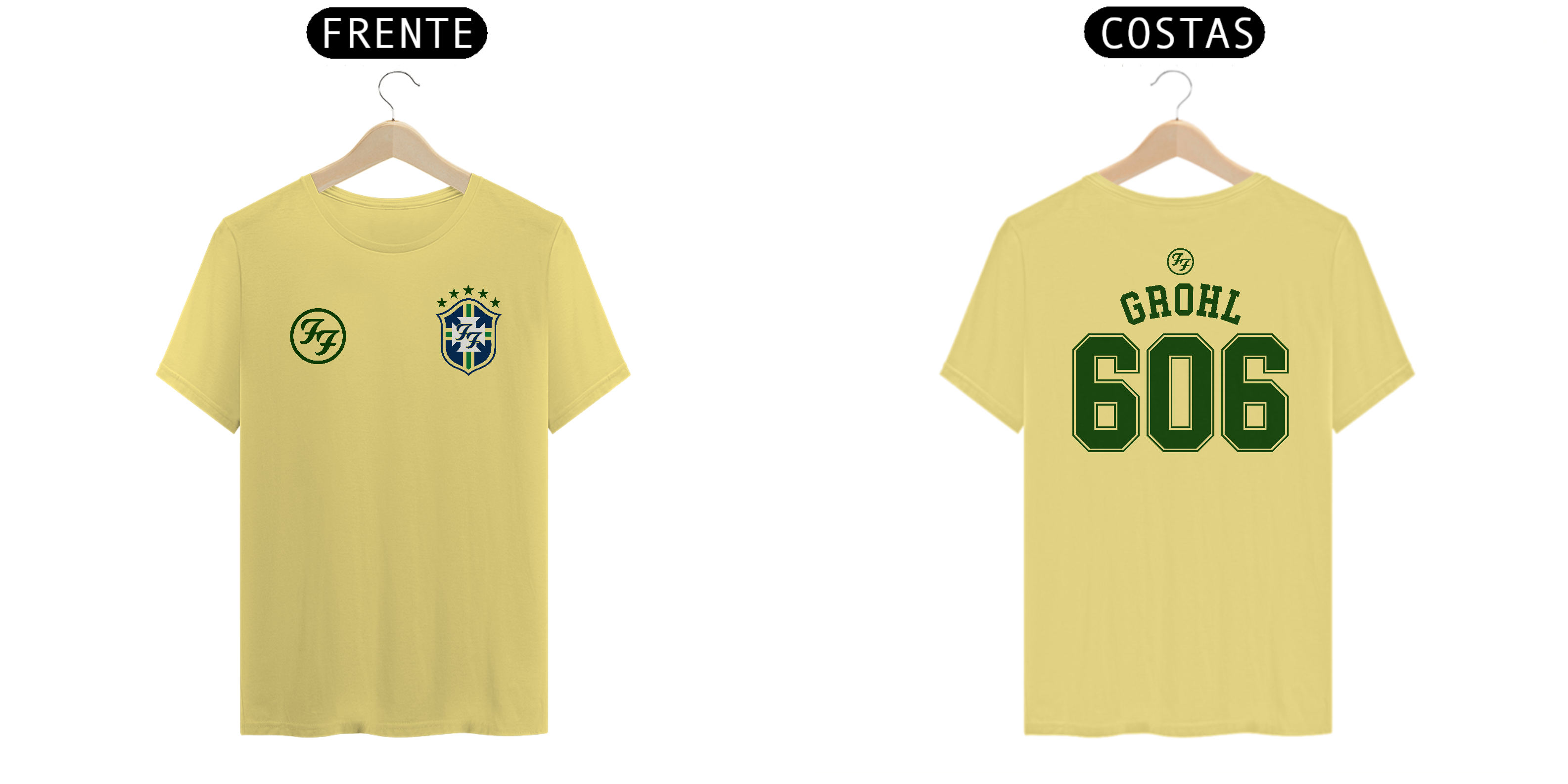 Camiseta Foo Fighters Brasil 2026 estonada