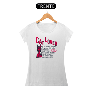 Camiseta Baby Long Cat Lover