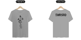 Camiseta Flourished Slate-man (frente e costas)
