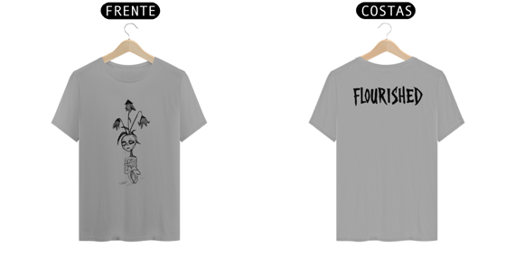Camiseta Flourished Slate-man (frente e costas)