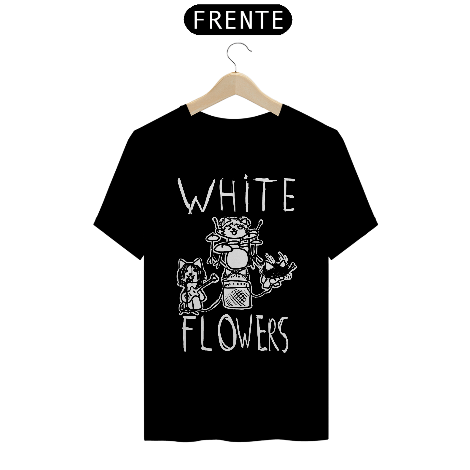 Camiseta White Flowers