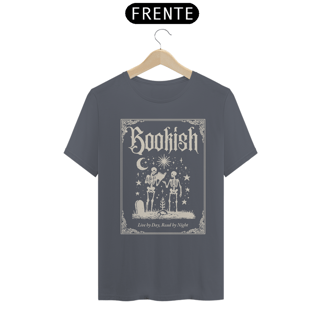 Nome do produto Camiseta Unissex - Bookish , Live by day, read by night (dark)