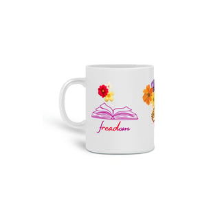 Caneca - Freadom Tigre e Flores